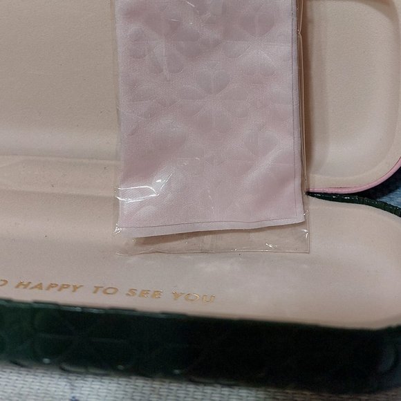 Kate Spade Glasses Or Sunglasses Case So Happy To See You Matching Dust Cloth - Picture 5 of 5